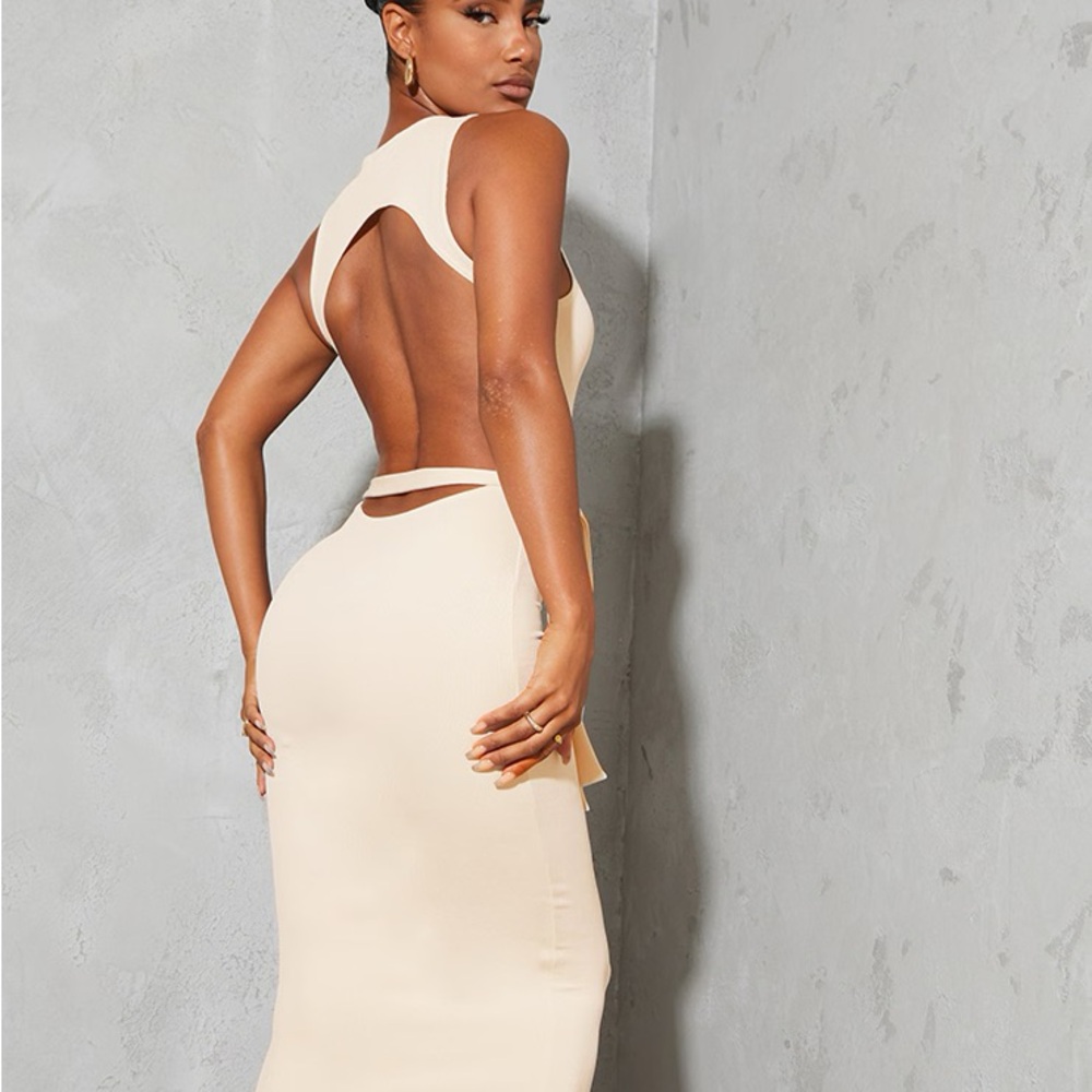 PrettyLittleThings Open Back Strap Dress